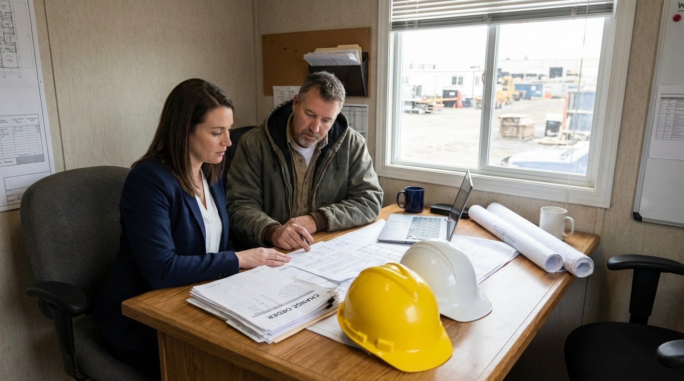 Change order best practices flow from field capture to final approval.